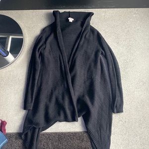 Mossimo Black Hooded Cardigan Sweater. Size Small.